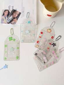 Kpop Photocard Holder, 3 Inch Cute PVC Photo Card Holder Fof Kpop Album Idol Card Credit ID Bank Card - 彩色 - 查看 6