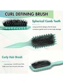 1 Curling Iron - Anti-Static, Double Brush Head Area Suitable For Curly/Wavy Hair/Normal Hair Quality, Compatible With Flat Clips, Is The Gift For Women - Suitable For All Hair Types, Curling Iron, Ergonomic Handle, Comfortable Grip,Brush,Hair Brushes,Edge Brush,Brush Hair,Hair Comb,Comb Hair,Detangling Brush,Ball Brush,Mini Hair Brush,Hair Brush Set,Wooden Comb, Comb, Slick Back Brush, Hairbrush, Edge Brush, Brush Hair, Hair Comb, Hair Brush Set, Comb Hair, Mini Hair Brush, Detangling Brush,Hair Products, Hair Tools, Hair Stuff, Hair Care, Curly Hair Brush, Barber, Barber Accessories, Hairdressing Equipment,Travel Essentials,Travel Essential,Hairstyle,Hairdressing,Hair Brush,Slick Back Brush,Styling Brush,Curly Hair Brush,Edge Brush,Hair Comb,Brush Hair,Hair Brush Set,Comb Hair,Comb For Curls,Detangling Brush,Hair Brush For Women,Hair,Travel,Hair Products,Hair Tools,Hair Stuff,Barber,Barber Accessories,Barbershop,Hairdressing Equipment - Multicolor - View 6