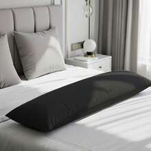 Xuxão Body Pillow With Pillowcase 100% Silicone 1.36m X 40cm - Negro - Ver 2