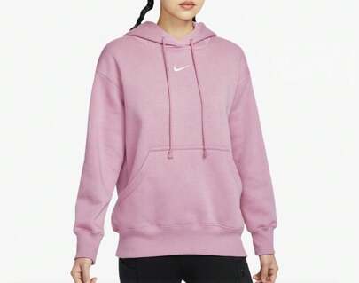Nike Women's AS W NSW PHNX FLC OS PO Sweatshirt