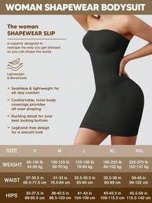 女士腹部控制&臀部提升塑身衣,帶可拆卸肩帶,內衣外穿皆宜 - 黑色 - 查看 5