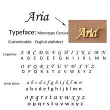 Customized Stainless Steel Name Necklace - Personalized Cursive/Handwritten Font, Handmade Jewelry Gift For Women, Mother's Day, Birthday, Christmas - Casual Wear, Multi-Occasion Jewelry, Customized Name Necklace, Special Occasion Accessory