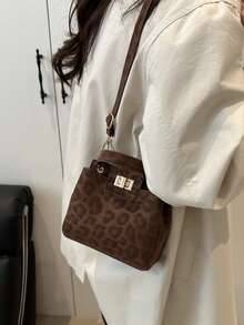 新款时尚休闲可锁手提包，适合聚会、郊游、购物和日常使用，可存放硬币、手机，也适合作为白领、大学生和办公室职员的工作包，优雅的女士包 - 咖啡 - 查看 3