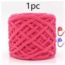 1pc 100g/1pc Chunky Knitting Yarn Set, Single Ply Soft & Skin-Friendly Autumn/Winter Yarn, Suitable For DIY Knitting Scarves, Bags, Slippers, Dolls, Blankets, Cushions - Multicolor - View 35