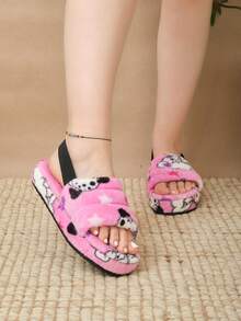 Lymalimoon Women Home Slippers - 粉紅小狗 - 查看 2