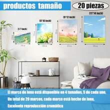 Lienzo Para Pintar Para Pintura Acrílica Y Arte Al Óleo 20 piezas 5x7 8x10 9x12 11x14 pulgadas 100% Algodón Sin Ácidos Lienzos Para Pintar Para Artistas Profesionales Pintores De Hobby Niños Y Principiantes bastidores para pintar niños - Blanco - Ver 3