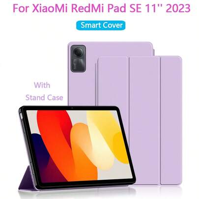 Funda protectora para tablet para Red Mi Pad SE 2023 de 11 pulgadas, funda blanda con función de soporte plegable y función de suspensión/activación automática