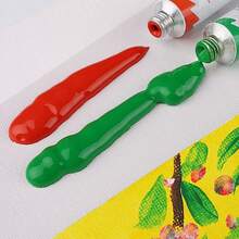 24/18/12 Colors Acrylic Paints - Good Coverage, Hand-Painted Wall Painting Graffiti, Painting Paints For Artists, Students, Beginners And Painters Painting, Canvas, Ceramics, Wood, Rock Painting Art Supplies Set - 12ml - 查看 4