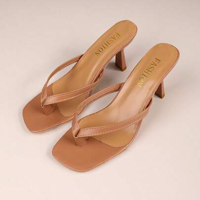 Sandalias de tacón estilo minimalista, versátiles, duraderas y transpirables para uso diario, para todas las estaciones