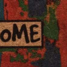 40x60 厘米天然椰棕门垫，采用耐用的 100% PVC 背衬 - 防滑、防尘刷表面 - 18-22 毫米厚耐用垫子，适合室内和室外使用，土耳其制造 - 彩色 - 查看 2