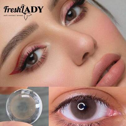 FRESH LADY Freshlady Marble Colored Contact Lenses 1 Year Disposable Halloween Costume Cosplay