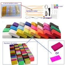 Polymer Clay - Oven Bake Modeling Clay With Sculpting Tools, 24/50 Random Colors, With Jewelry Accessories, Earring Hooks, Eye Pins, Ceramic Art Soft Clay Making Tools, 5/23/27pcs Set Sponge Mushroom Painting Brushes Graffiti Painting Kit, Suitable For Painting, Handicrafts Hobbies And Artists (Color Difference Possible)