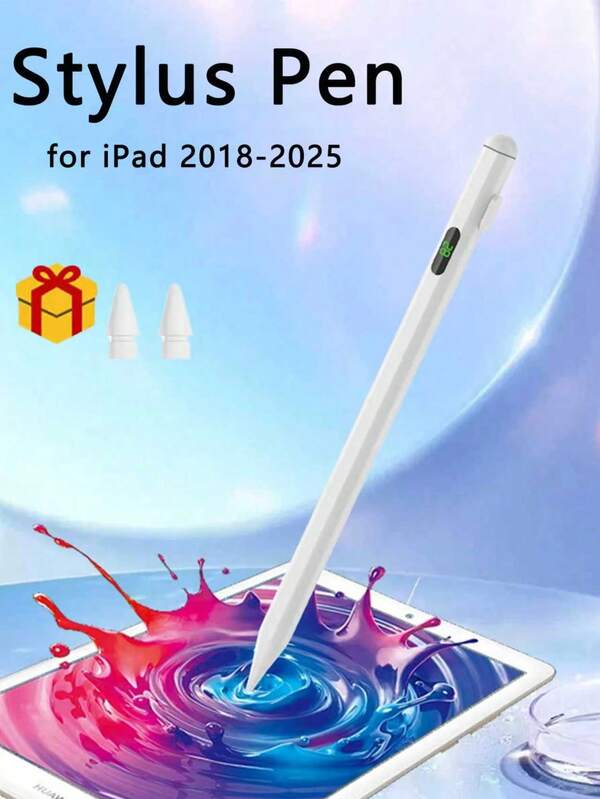 Lápiz stylus compatible con iPad Apple: carga rápida compatible con Apple Pencil, con rechazo de palma y sensibilidad a la inclinación - Lápiz compatible con iPad 10/9/8/7/6, iPad Pro 12.9"/11"/13" M4, iPad Mini 6/5, iPad Air 5/4/3/11"-13" M2, regalo para madre, familia, amigos, niños, cumpleaños, accesorios de teléfono