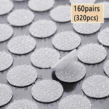 80/160/200/320/400/560对圆点紧固件钩环带强力自粘尼龙圆点贴纸黑白透明互锁DIY配件 - 彩色 - 查看 22