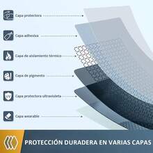 NICLY Película de Privacidad Anti-UV 60x300cm, Protectora Térmica Polarizada Unidireccional para Ventanas de Casa, Fácil Instalación, Resistente Sin Pegamento - 40 x 300 cm - Ver 3