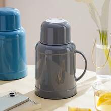 1 Stück 1000ML/33,8oz Haushalt Thermoskanne, Mini Wärmflasche, hochwertige Glasinnenbeschichtung Kaffeekanne