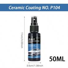 JB-XPCS 3-In-1 Car Nano Ceramic Coating Quick Spray Film, Anti-Scratch, Hydrophobic, Paint Protection Wax, Car Detailing Polishing Kit - Black - View 13