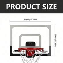 1 Stück MINI Basketball Korb mit 4 Basketbällen, Wandmontage Mini-Basketballkorb, Indoor/outdoor Leiser Basketballkorb Mit Hoher Elastizität Und Leichtigkeit, Geeignet Für Verschiedene Indoor-aktivitäten, 40*30cm