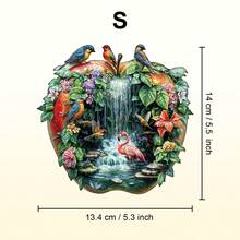 1pc Wooden Jigsaw Puzzle, Asymmetrical Animal Shaped Wooden Puzzle Toy, Unique Party Game Gift, Decorative Art Puzzle, Tabletop Magic Puzzle, Creative Children's Educational Puzzle, Holiday Gift, Adult Wooden Puzzle, Christmas Gift, Back To School Gift, Birthday Gift (2D Puzzle)