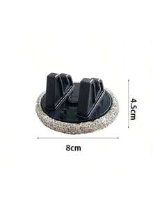 Soporte para teléfono de coche con diamantes - Diseño femenino y lindo, se monta en el salpicadero, ajustable para vistas horizontal y vertical, montaje adhesivo en el salpicadero o la consola, plástico con cristales brillantes, agarre estable y , se adapta a la mayoría de los tamaños de teléfonos inteligentes, ideal para viajes por carretera y uso diario, soporte perfecto para la navegación del teléfono en el coche
