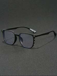 Nuevas gafas de marco grande con estilo retro y transparente, versátiles y de moda, se pueden usar con lentes recetados - transparente - Ver 3