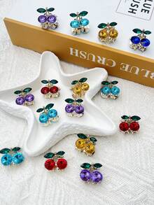 20 cái/10 cái/6 cái/4 cái/2 cái/1 cái Kẹp tóc nhỏ hình quả anh đào, phụ kiện tóc xinh xắn, màu ngẫu nhiên, trang trí tiệc, kẹp càng cua thanh lịch, chủ đề mùa hè, bãi biển, kỳ nghỉ. - Nhiều màu - Xem 10