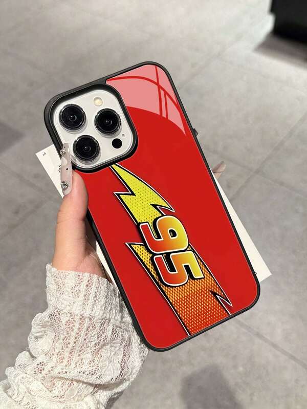 1 Stück neue kreative Acryl 2-in-1 Rot 95 Muster Handyhülle kompatibel mit iPhone 17 Pro Max, 11/12/13/14 Plus, XR/7/8 Plus, 15 Pro Max, 17 Pro, 17 Air, 16 Pro Max, auch kompatibel mit Samsung Serie