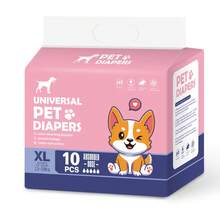 Almohadillas de entrenamiento para perros, pañales desechables súper absorbentes a prueba de fugas para mascotas, accesorios para mascotas, pañales higiénicos para perros hembra y macho, 10/12 unidades