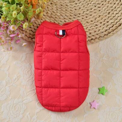 Ropa sencilla para mascotas, abrigo acolchado para perros y gatos, adecuado para otoño/invierno, Teddy, perros pequeños, Maltés