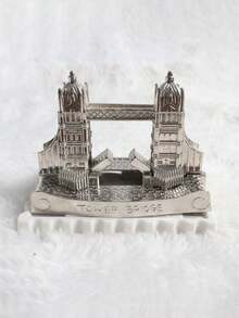 1pc London Tower Bridge Metal Model Decor, Practical Pencil Sharpener, Desktop Decoration, Travel Souvenir Gift For Family And Friends - Multicolor - View 10