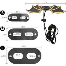 Adjustable Bearded Dragon Leash Harness,3 Size Pack Leather Wings Safty Walking Leash For Bearded Dragon Lizard Reptiles - Black - View 5