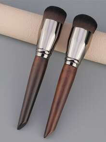 RANCAI 1 件高密度蓬松粉底刷专业化妆工具用于轮廓混合突出显示快速应用软刷用于液体粉底腮红和自然妆容 - 彩色 - 查看 2