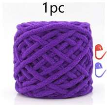 1pc 100g/1pc Chunky Knitting Yarn Set, Single Ply Soft & Skin-Friendly Autumn/Winter Yarn, Suitable For DIY Knitting Scarves, Bags, Slippers, Dolls, Blankets, Cushions - Multicolor - View 48