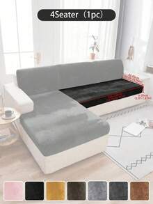 1 pièce Housse de canapé d'angle en velours avec chaise longue séparée, housse de canapé extensible douce pour canapé d'angle gauche/droit, housses de coussin de canapé pour canapés et sofas, housses de siège de canapé en velours doux, housses de canapé lavables, housse de coussin de siège pour canapé 3 places, résistant aux animaux de compagnie