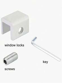 2pcs/1pc Easy Install Metal Sliding Window Lock - No Drilling Required Security Device, Enhance Home Safety, Ideal For Halloween And Christmas Gatherings - Multicolor - View 8