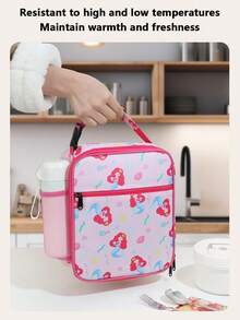 Lonchera aislada reutilizable para niños, adecuada para uso escolar, aislamiento térmico, bolsillos interiores y exteriores, material de lona impermeable, diseño lindo y adorable - bolsa de almacenamiento diario perfecta, para llevar para niños y niñas, suministros de cocina, regalo de Navidad, esencial para volver a la escuela - coche negro - Ver 5