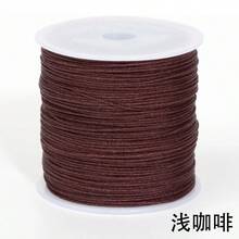 50m/Rollo Cuerda de joyería colorida, material de nailon - Pulsera DIY, collar, cuerda de joyería de cuentas hecha a mano, grosor de 1mm - un paquete - Ver 3