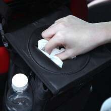 1 Stück Auto Haustier Aufbewahrungseimer mit Deckel, auslaufsicherer Auto-Mülleimer. Faltbarer wasserdichter Autositz-Rückseiten-Müllbehälter für Haustiere für Outdoor-Reisen und Autoaufbewahrung