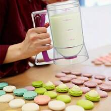 1pc Pancake Cupcake Dough Dispenser With Squeeze Handle, Suitable For Baking Tray Mixture Dispenser, 4-Cup Measuring Tool Kitchen Dough Separator, Suitable For Cookies, Cakes, And Waffles - Nhiều màu - Xem 7