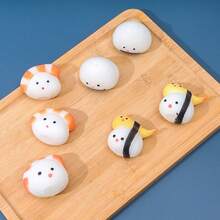 1/3/6 món đồ chơi Sushi mềm mại sáng tạo mới năm 2025, đồ chơi bóp giảm căng thẳng, đồ chơi tráng miệng giả chân thực, hoàn hảo cho quà tặng sinh nhật, Giáng sinh, Halloween, đồ sưu tầm - Nhiều màu - Xem 6