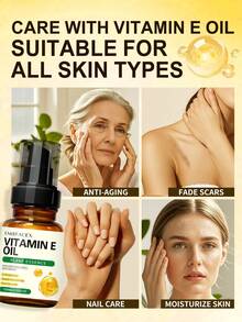 EMBRACEX. 128毫升纯维生素E油，适用于肌肤、疤痕、头发和面部护理 | 天然D-α-生育酚维生素E精油，天然植物萃取，适用于日常面部保湿、身体护理和头发护理 - 維生素E - 查看 3