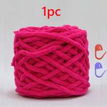 1pc 100g/1pc Chunky Knitting Yarn Set, Single Ply Soft & Skin-Friendly Autumn/Winter Yarn, Suitable For DIY Knitting Scarves, Bags, Slippers, Dolls, Blankets, Cushions - Multicolor - View 31