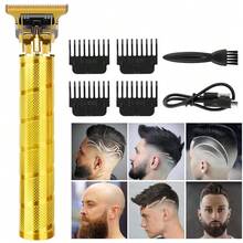 HIENA 3-In-1 Set/2-In-1 Set/1pc Cordless Hair Clippers Men - Professional USB Rechargeable Grooming Kit With Trimmer, Electric Shaver, Detail Trimmer, Ideal Father's Day Gift, Equipped With Limit Combs, Valentine's Day Or Men Gifts