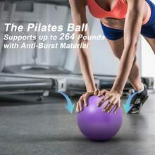 Mini Exercise Ball, Thick Mini Yoga Ball, Mini Pilates Ball, Inflatable Fitness Small Ball For Pilates, Yoga, Core Training, Stretching, Physical Therapy, Abdominal Workout, Stability, Balance Improvement - 20-25cm - View 7