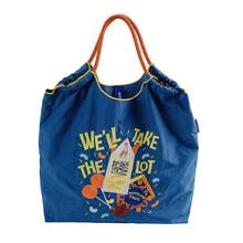 1 Stück Cartoon Wassermelone rote Nylon Leinwand Lässig bestickte Einkaufstasche, geeignet für Alltag, Reisen, Einkaufen, Studenten, Frauen, wasserdichte Tragetasche, Umhängetasche