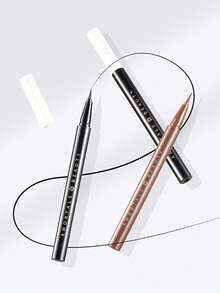 Amortals Eyeliner Pen Brown 0.01mm Ultra-Fine Waterproof Sweatproof Smudge-Proof Long-Lasting Pigmented Skin-Friendly Gentle Quick-Drying Matte Smooth & Fluid Tip Suitable For Travel Christmas Halloween Thanksgiving Valentine's Day Holiday Gifts Party Romantic Date Girlfriends Gathering Wedding Daily Commute Interview Graduation