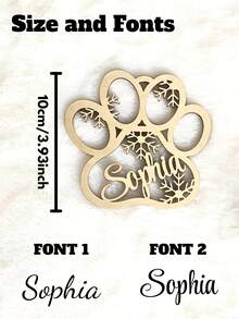 1/3/5pcs Personalized Name Wood & Acrylic Ornament – Custom Laser Cut Hanging Decor, Personalized Keepsake For Valentine's Day Gift, Eid Al-Fitr Celebration, Easter Gifts & Spring Home Decoration, Unique Anniversary & Birthday Gift, Custom Name Ornament For Family, Couples & Kids - Multicolor - View 11