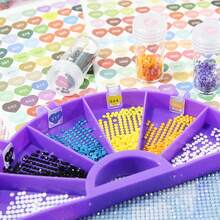 1套/4入組彩色號碼貼紙,dmc 447標籤適用於多色鑽石畫儲存盒,鑽石畫標籤 - 彩色 - 查看 7