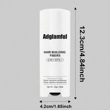 Adglamful 30g Hair Fiber Powder With Air Pump Dispenser - 2-In-1 Air Pump & Bottle, Precise & Even Powder Dispersion, Instantly Thickens Hair, Quick 30-Second Styling, Weightless Volumizing For Thinning Hair, Natural Look