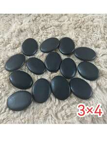 4/6 Pcs Large Hot Stone Massage Set: Professional Essential Thermotherapy Device For Relaxation And Pain Relief - No Power Required, No Batteries Required - Black - View 7